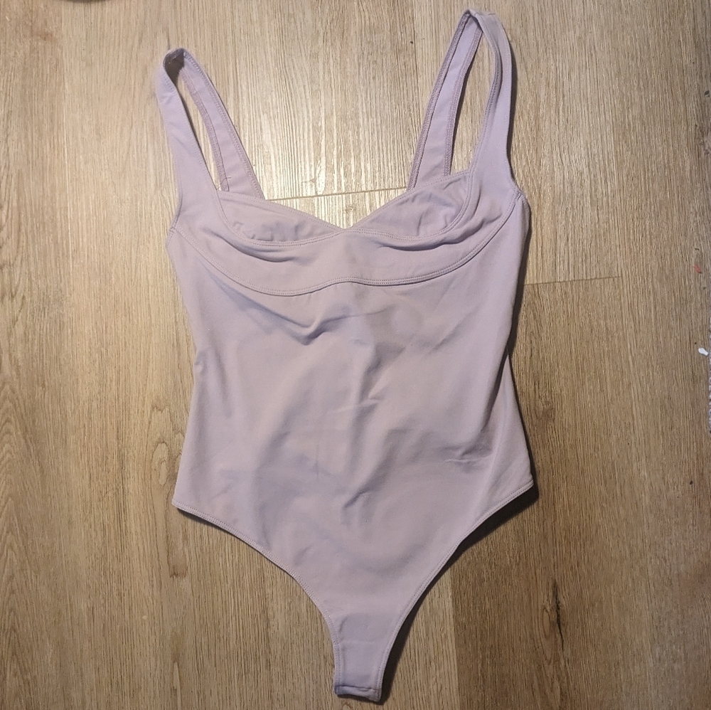 Free People Dusk til Dawn Bodysuit sz MED in Dusty Pink​​​ - Picture 15 of 15